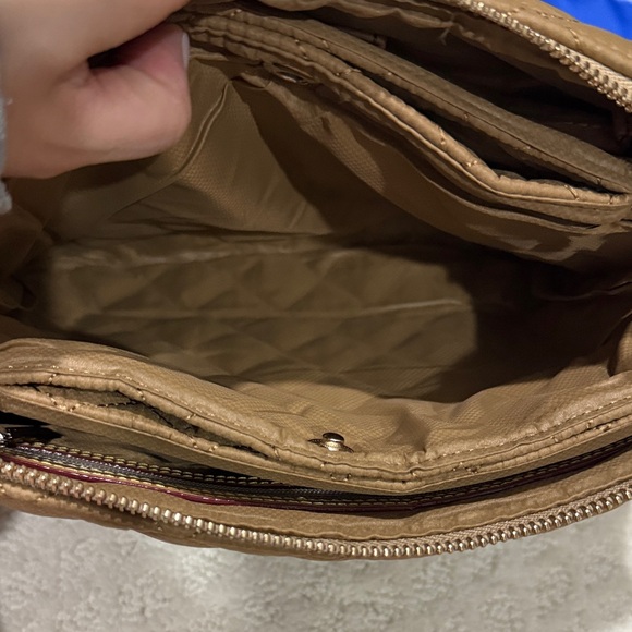 MZ Wallace Camel Brown Quilted Crossbody Bag - Picture 7 of 7